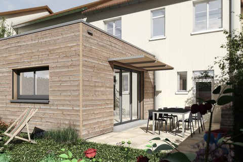 Construction d’une extension en bois