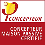Logo concepteur maison passive certifié